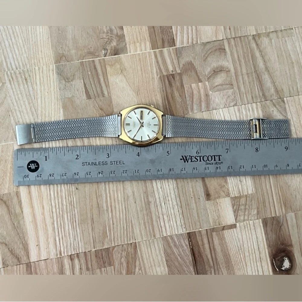 Seiko DX Automatic 25 Jewels Super Rare Vintage Men's Watch Gold Plated Case